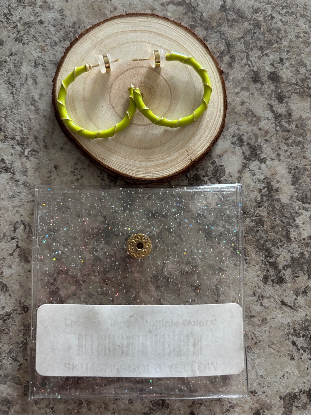 Yellow  Lucy hoops
